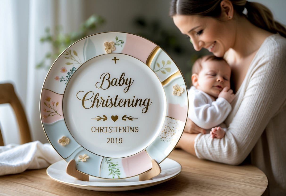 Den perfekte dåbstallerken som personlig gave til nybagt mor og baby